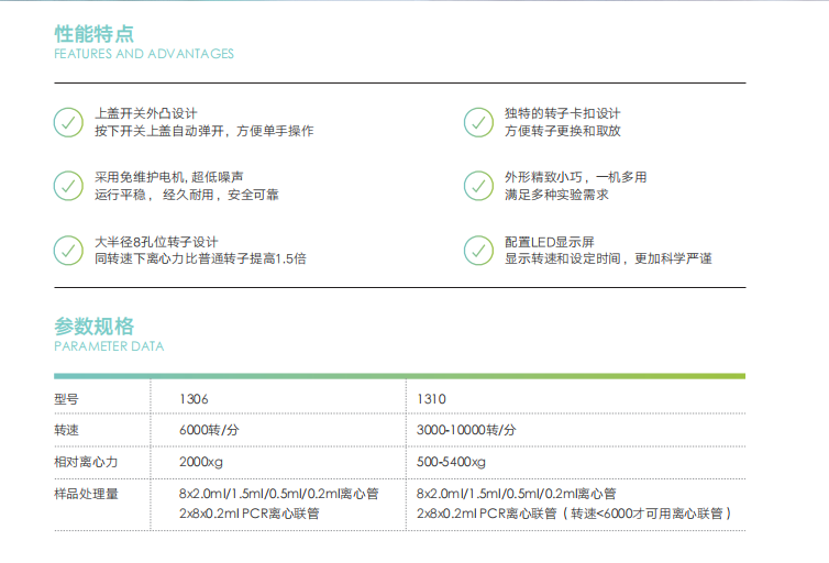 迷你離心機參數(shù)